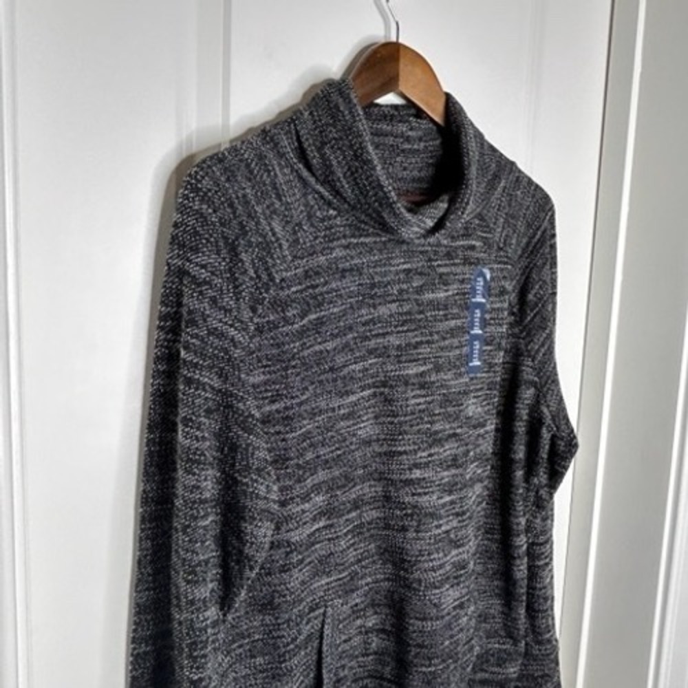 Gap Women's Marled Cowl Neck Long Sleeve Sweater Top‎ Gray Size L NWT
